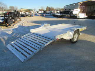 2026 Aluma 72x10  Aluminum Single Axle Utility 7210H-S-BT