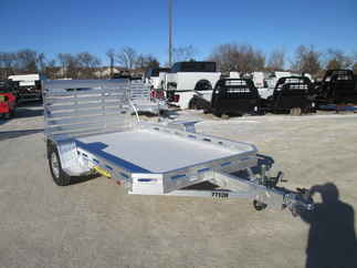 2026 Aluma 77x12  Aluminum Single Axle Utility 7712H-S-TG