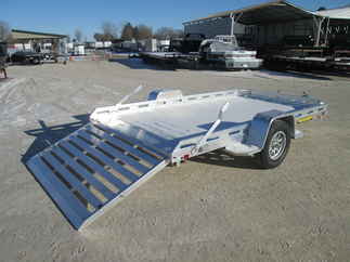 2026 Aluma 77x12  Aluminum Single Axle Utility 7712H-S-TG
