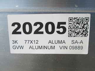 2026 Aluma 77x12  Aluminum Single Axle Utility 7712H-S-TG