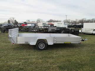 2027 Aluma 81x15  Aluminum Single Axle Utility 8115H-S-EL-R-BT-SR