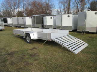 2027 Aluma 81x15  Aluminum Single Axle Utility 8115H-S-EL-R-BT-SR