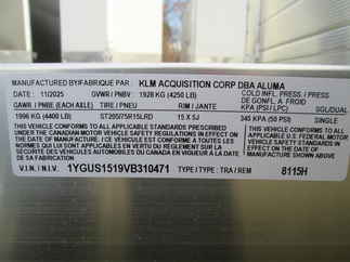 2027 Aluma 81x15  Aluminum Single Axle Utility 8115H-S-EL-R-BT-SR