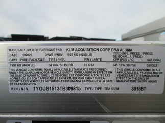 2026 Aluma 81x15  Aluminum Single Axle Utility 8015S-EL-BT