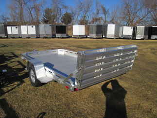 2026 Aluma 77x12  Aluminum Single Axle Utility 7712H-S-BT