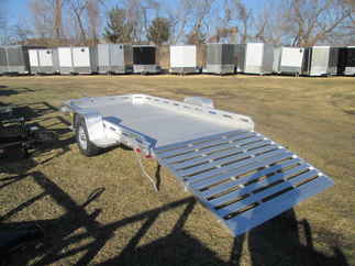 2026 Aluma 77x12  Aluminum Single Axle Utility 7712H-S-BT