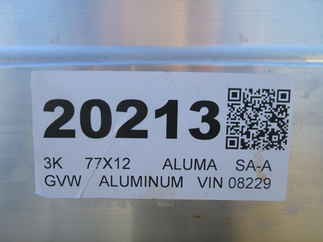 2026 Aluma 77x12  Aluminum Single Axle Utility 7712H-S-BT