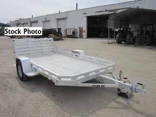 2026 Aluma 77x12  Aluminum Single Axle Utility 7712H-S-BT