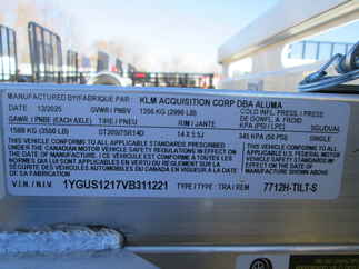 2027 Aluma 77x12  Aluminum Single Axle Utility 7712H-TILT-S