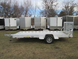 2027 Aluma 78x15  Aluminum Single Axle Utility 7815S-EL-TG
