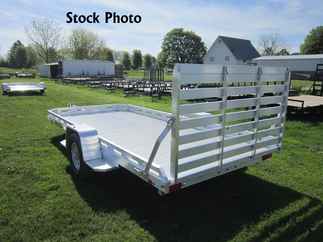 2026 Aluma 78x14  Aluminum Single Axle Utility 7814S-TG-TR