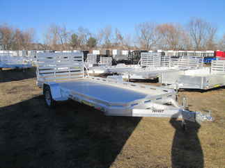 2026 Aluma 78x14  Aluminum Single Axle Utility 7814S-TG-TR