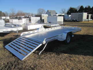 2026 Aluma 78x14  Aluminum Single Axle Utility 7814S-TG-TR