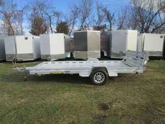 2027 Aluma 81x14  Aluminum Single Axle Utility 8014S-EL-BT