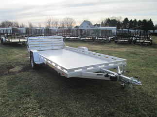 2027 Aluma 81x14  Aluminum Single Axle Utility 8014S-EL-BT