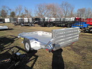 2027 Aluma 77x10  Aluminum Single Axle Utility 7710H-S-BT