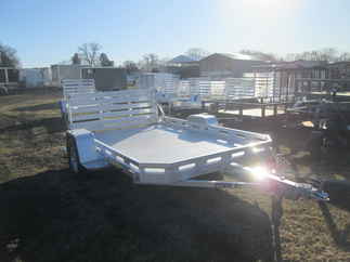 2027 Aluma 77x10  Aluminum Single Axle Utility 7710H-S-BT