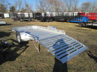 2027 Aluma 77x10  Aluminum Single Axle Utility 7710H-S-BT
