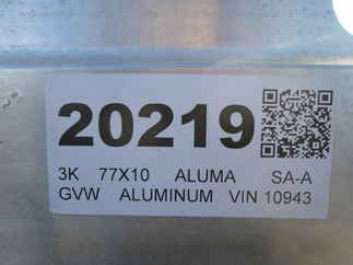 2027 Aluma 77x10  Aluminum Single Axle Utility 7710H-S-BT