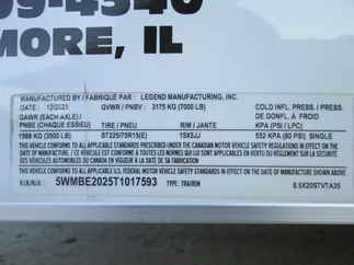 2026 Legend 8.5x18  Enclosed Car Hauler 8.5X20STVTA35