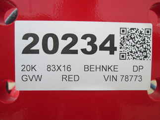 2026 Behnke Trailers 83x16  Dump LPD83X16E103