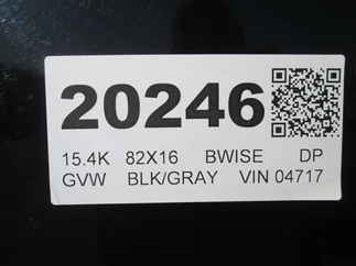 2026 BWISE 82x16  Dump DUT16-15