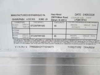 2026 Haul-About 8.5x18  Enclosed Car Hauler LPD8518TA3