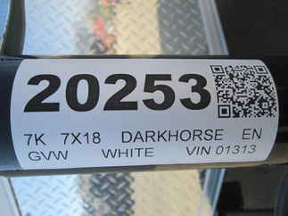 2026 Darkhorse 7x18  Enclosed Cargo DHW7X18TA35