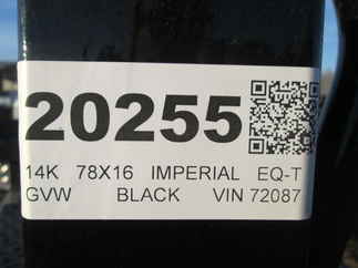 2026 Imperial 78x16  Equipment Tilt LB-14-16