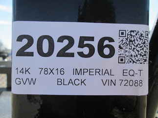 2026 Imperial 78x16  Equipment Tilt LB-14-16