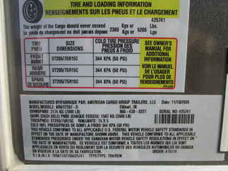 2025 American Hauler 6x12  Enclosed Cargo AR612TA-D