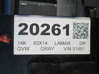 2026 Lamar 83x14  Dump DL831427