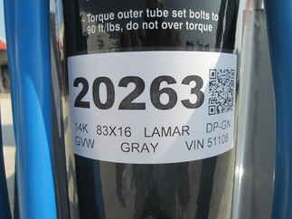 2026 Lamar 83x16  Gooseneck Dump DL831627