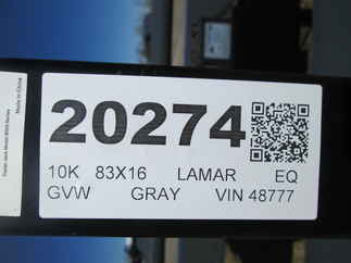 2026 Lamar 83x16  Equipment CC831625