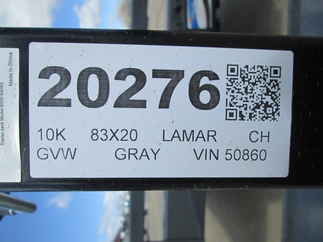 2026 Lamar 83x20  Car Hauler CC832025