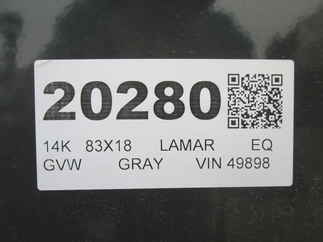 2026 Lamar 83x18  Equipment H6831827