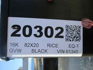 2026 Rice 82x20  Equipment Tilt PTHD20