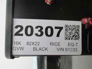 2026 Rice 82x22  Equipment Tilt PTHD22