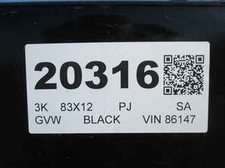 2026 PJ Trailer 83x12 U8 Single Axle Utility U821231DSGK