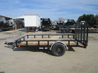 2026 PJ Trailer 83x12 U8 Single Axle Utility U821231DSBK
