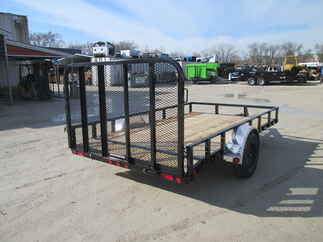 2026 PJ Trailer 83x12 U8 Single Axle Utility U821231DSBK