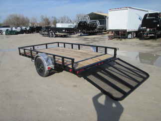 2026 PJ Trailer 83x12 U8 Single Axle Utility U821231DSBK