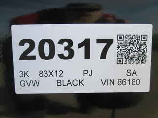 2026 PJ Trailer 83x12 U8 Single Axle Utility U821231DSBK