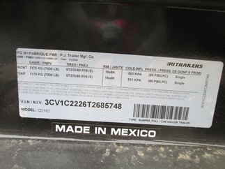 2026 PJ Trailer 83x18 CD Equipment CDC1872BSUK