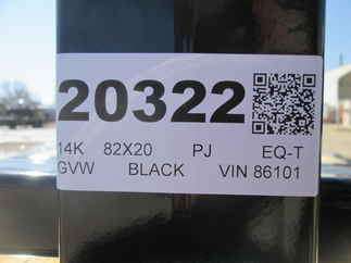 2026 PJ Trailer 82x20 T6 Equipment Tilt T6J2072BTTK