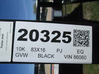 2026 PJ Trailer 83x16 CE Car Hauler CEJ1652ESNK