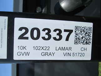 2026 Lamar 102x22  Car Hauler CC022225