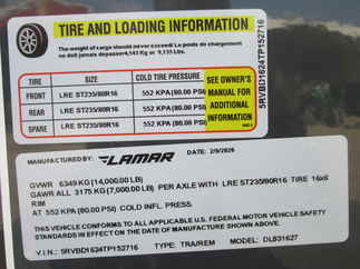 2026 Lamar 83x16  Dump DL831627