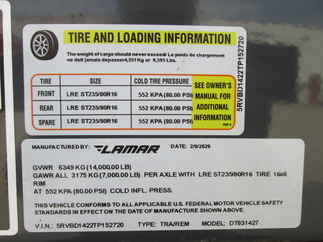 2026 Lamar 83x14  Dump DT831427