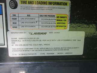 2026 Lamar 83x22  Equipment H6832227